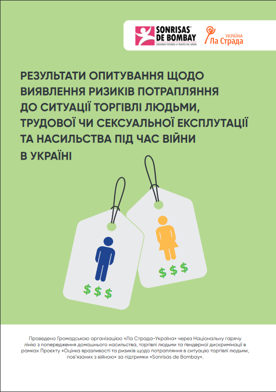 Результати опитування щодо виявлення ризиків потрапляння до ситуації торгівлі людьми, трудової чи сексуальної експлуатації та насильства під час війни в Україні